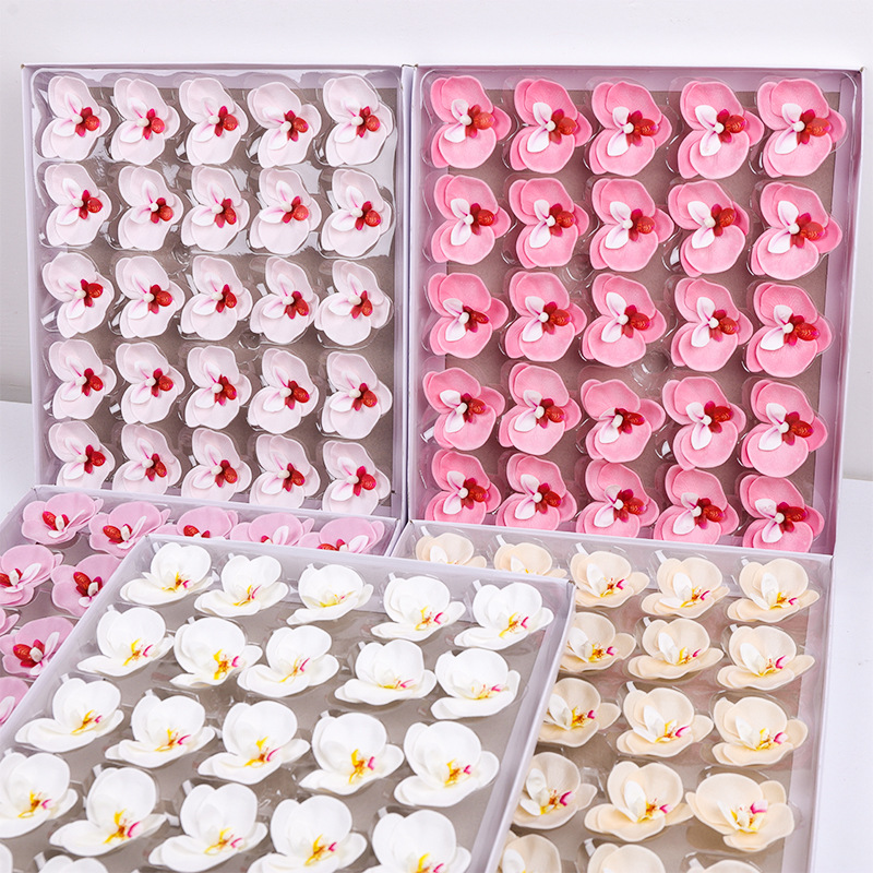 Valentine's Day New Style Soap Flower Phalaenopsis Artificial Flower Eternal Flower bouquet packaging dy material soap flower accessories