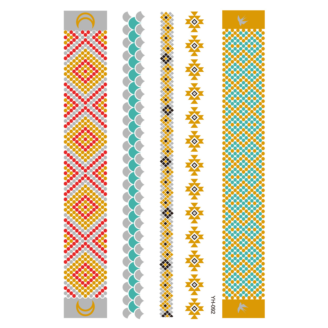 Picture of Bronzing tattoo stickers manufacturers in stock wholesale waterproof tattoo stickers fashion tattoo stickers