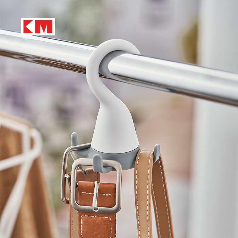 Four-Claw hook hanging bag tie scarf hat rack wardrobe hanging belt multifunctional hook rack wholesale