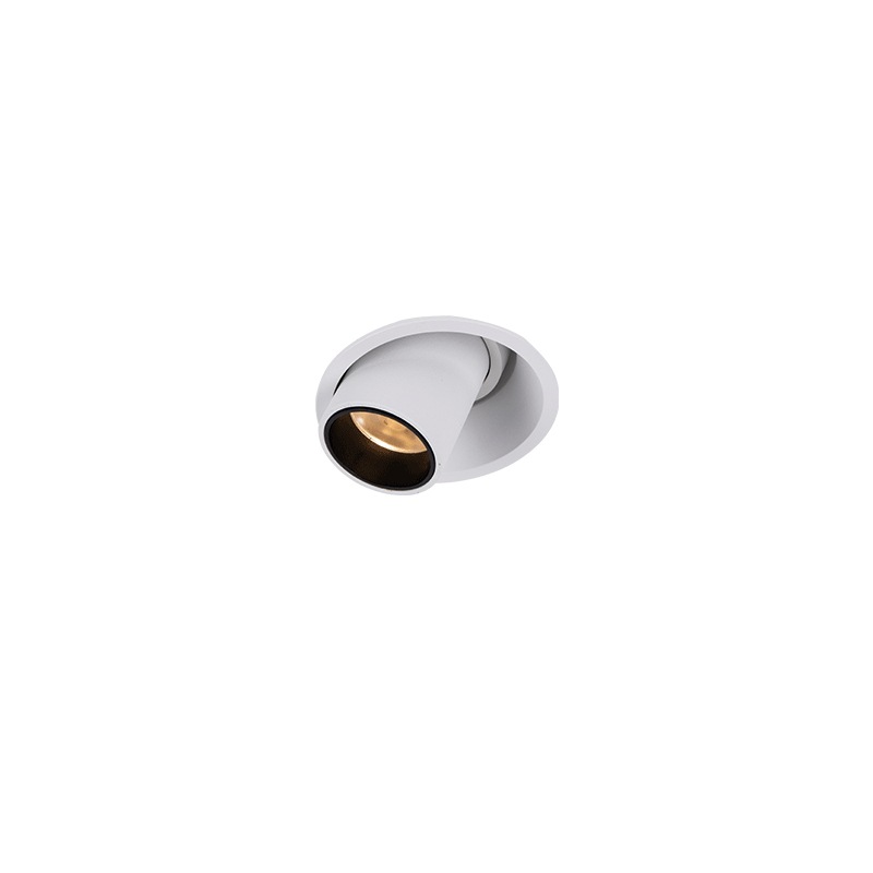 Picture of Embedded long tube spotlight ceiling lamp exhibition hall background wall cob hole lamp Nordic hole 7.5cm spotlight long mouth lamp
