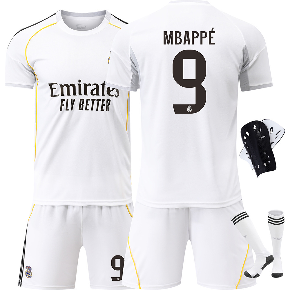 Football training uniform 2526 Real Madrid football uniform No. 5 Bellingham 7 Vinicius 9 Mbappe Ronaldo 7 jersey