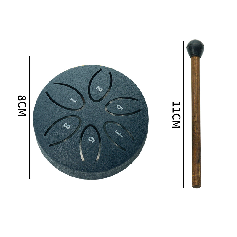 Picture of Wholesale Mini Metal Ethereal Drum 3-Inch 6-Tone Steel Tongue Drum Forget-Me-Not Drum Percussion Instrument Empty Drum Kidsren's Portable Musical Instrument