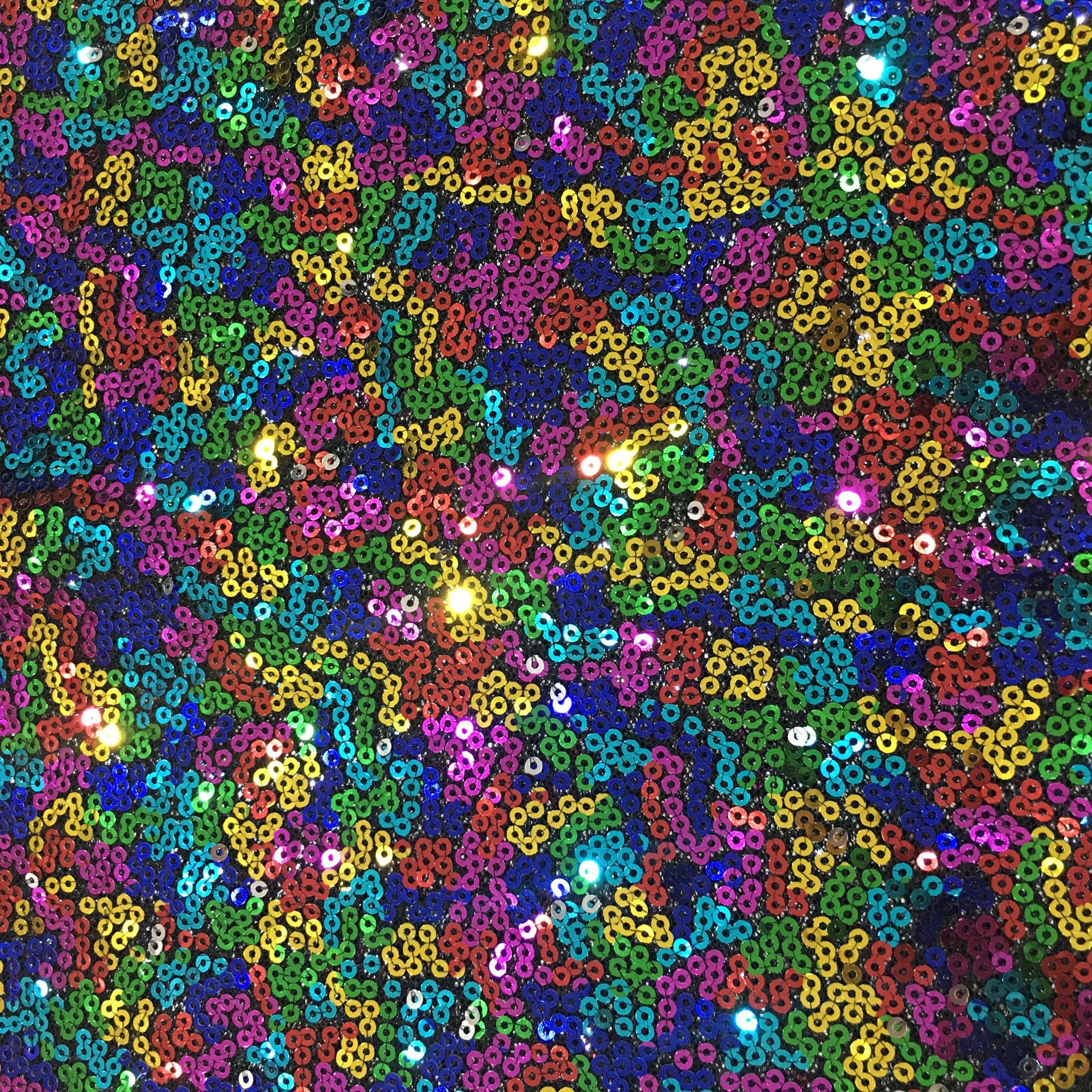 Picture of Spot wholesale 3mm sequin cloth scrambled sequin fabric wedding costume sequin fabric beaded fabric