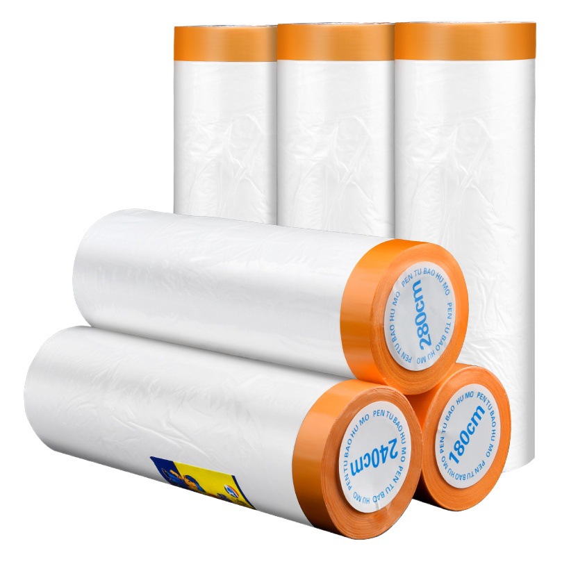 Paper plastic film paint protection masking film car paint furniture house wall dust-proof decoration paper tape
