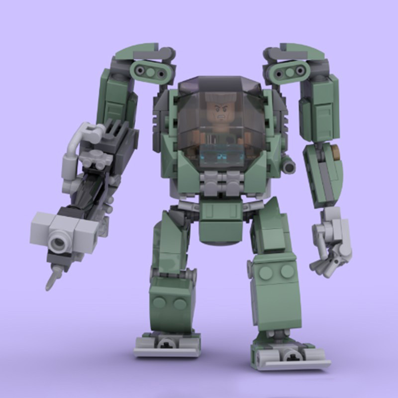Educational Toys Moc Compatible Lego Boy Assembled Building Blocks 137288 Avatar Series Amp Mecha Set