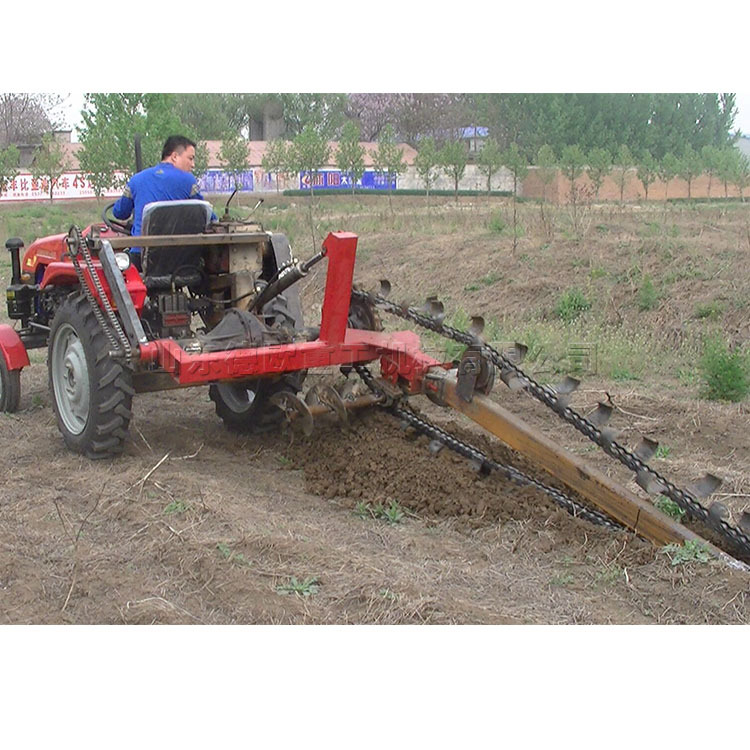 Orchard Trenching Machine, Deep Groove Pipe Slotting Machine, Agricultural Engineering Trenching Machine, Small Chain Trenching Machine