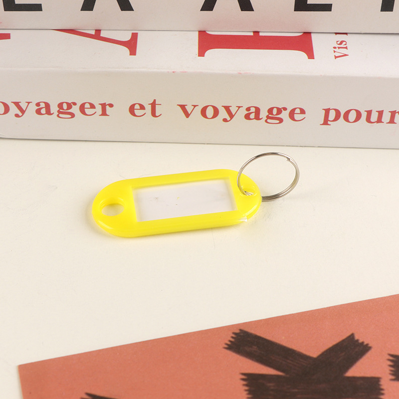 Picture of Plastic Key Tag Markable Number Plate Classification Management Mark School Hotel Advertising Keychain