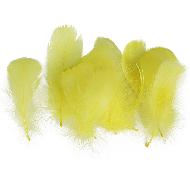 Picture of Special offer about 100 colored small floating feathers goose feather diy jewelry festival scene decoration filler feathers