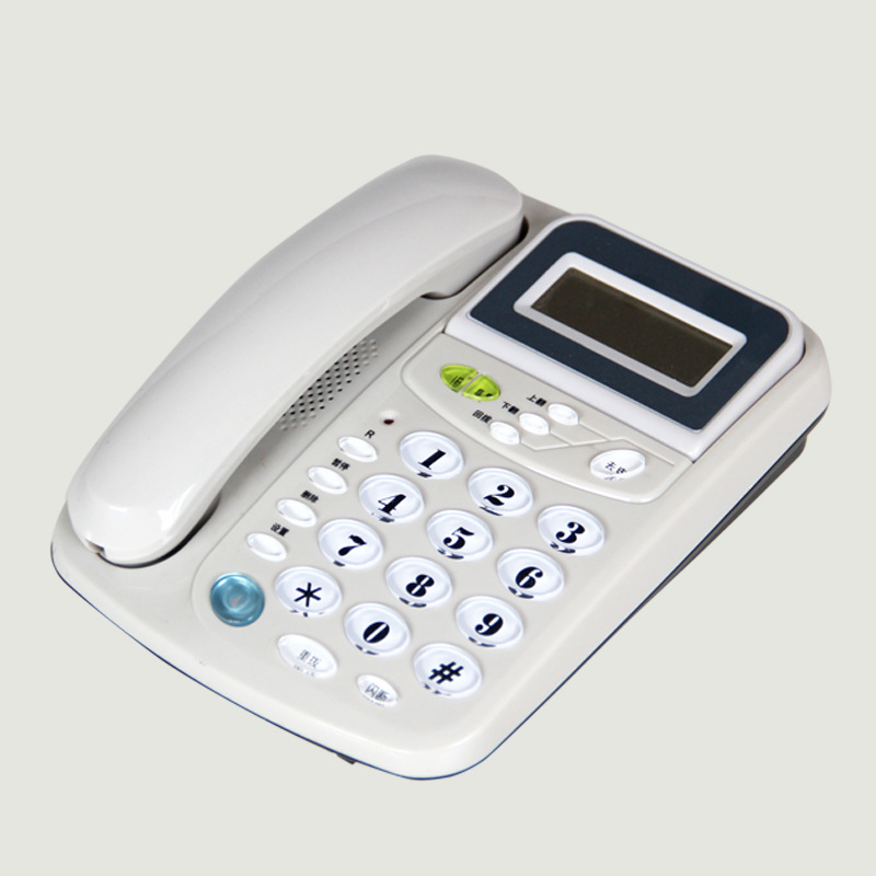 Picture of Cross-border version of caller ID telephone set fixed wired large button corded telephone set volume adjustment English packaging
