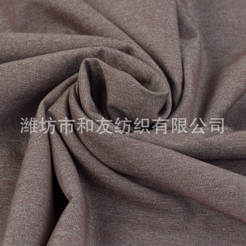 Waterproof four-sided elastic woven brocade polyester warp and weft double elastic spring and summer Japanese and Korean leisure fashion fabric 55N 30p