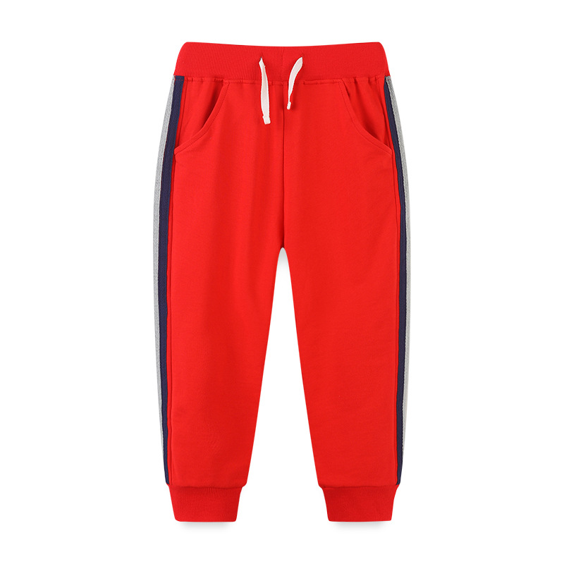 Picture of European and American style children's clothing pants wholesale spring and autumn new children's fashion sports pants boys terry sweater pants