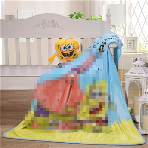 Picture of Children's Blanket Kindergarten Spring and Autumn Baby Coral Fleece Blanket Spring and Summer Single Layer Thin Blanket Office Nap