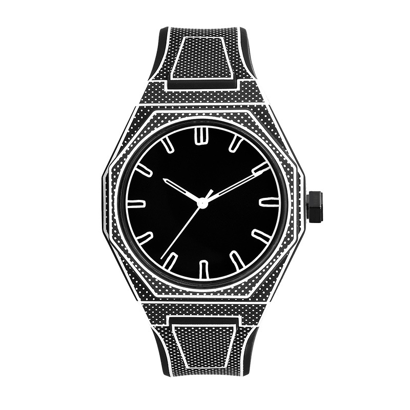 The Second Generation of Watches Features Trendy Lines, Cartoon-Style Student Watches, Two-Dimensional Quartz Watches, Artistic Design, and Individuality