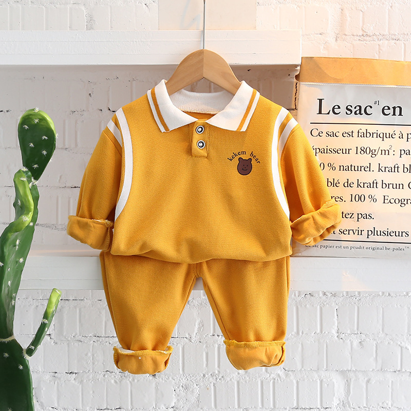 Picture of Children's Clothing Boys Korean Style New Spring Casual Fashion Sweatshirt Suit Kidsren's Spring & Fall Clothing Baby Fashionable Trend
