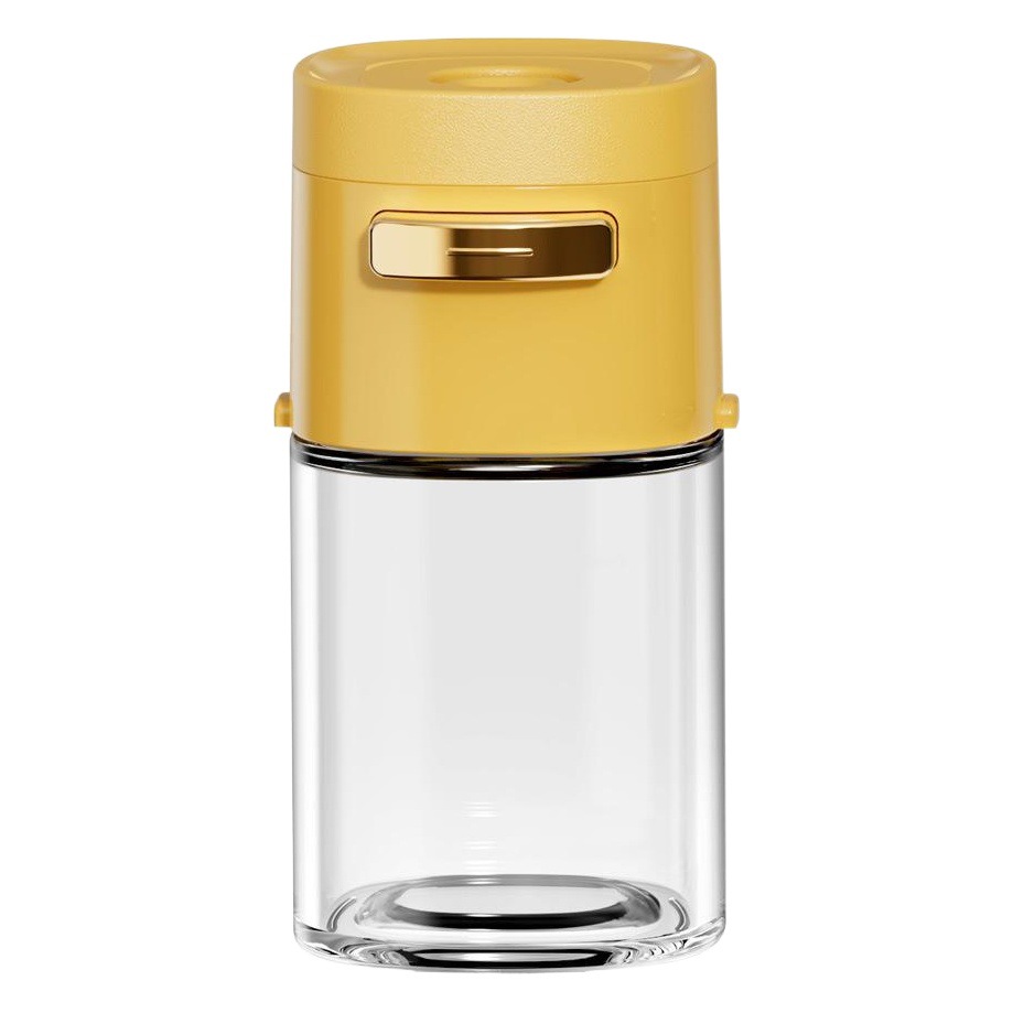 Quantitative Salt Jar Seasoning Jar Seasoning Box Glass Kitchen Seasoning Jar Sealed Household Salt Jar Seasoning Bottle Sprinkling Jar