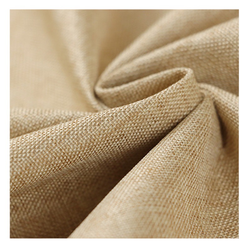 450D Factory in stock Cationic Cotton Linen Fine Linen Sofa Cushion Seat Cushion Fabric Linen Cotton Linen