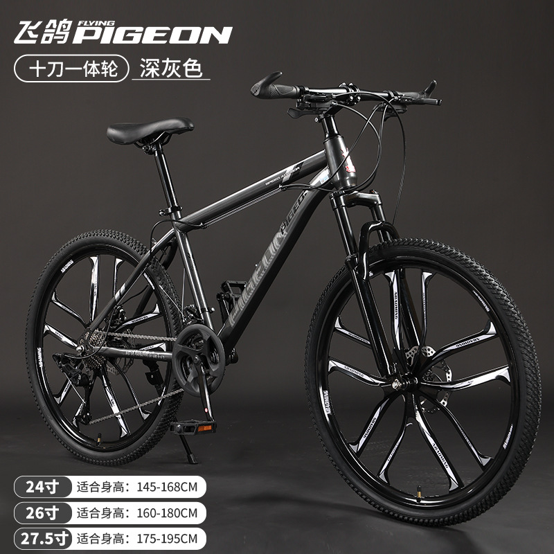 Picture of Flying Pigeon Brand Mountain Bike Men's Variable Speed Off-Road Bike Teenagers Middle School Students Ladies Road Racing Adult
