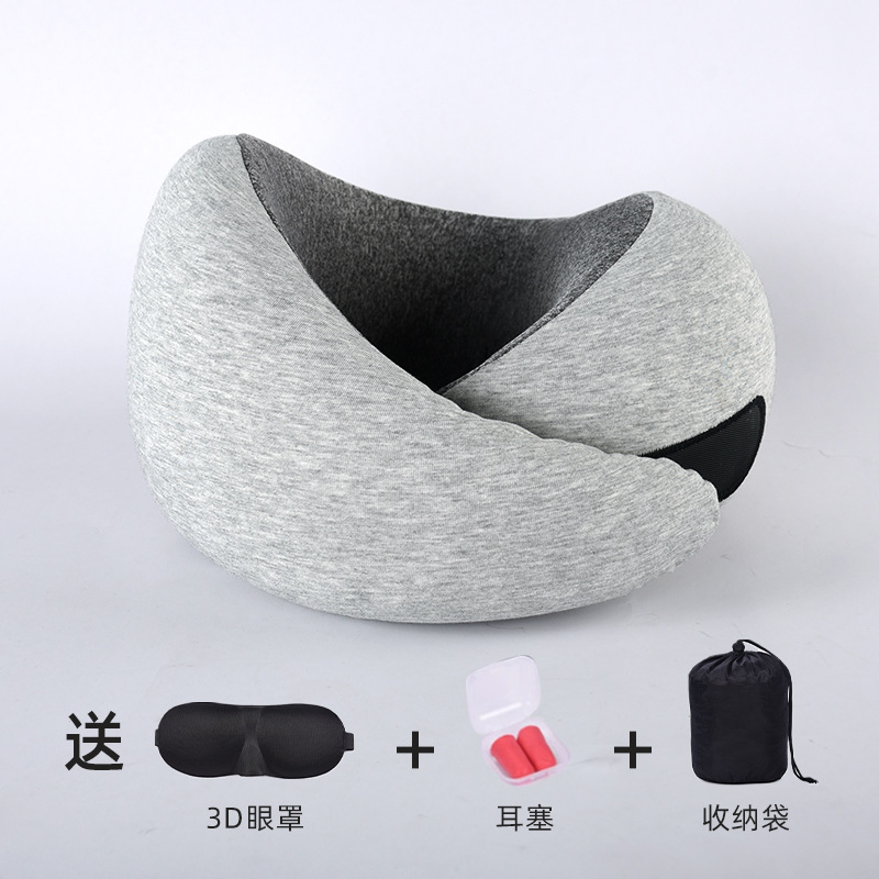 Picture of Travel U-shaped Aircraft Pillow Cervical Cervical Neck Protection Pillow Memory Foam U-shaped Pillow Collectable Folding Pillow