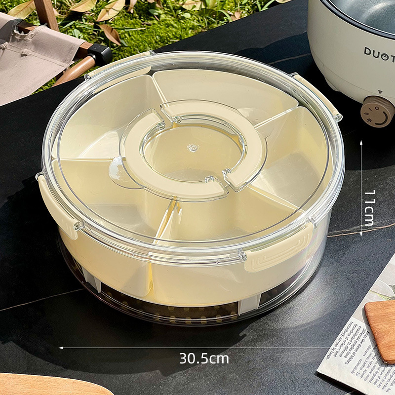 Picture of Cross-border Food Grade Sealed Fruit Salad Preservation Box Bento Box Eight-compartment Storage Box Portable Refrigerator Storage Box
