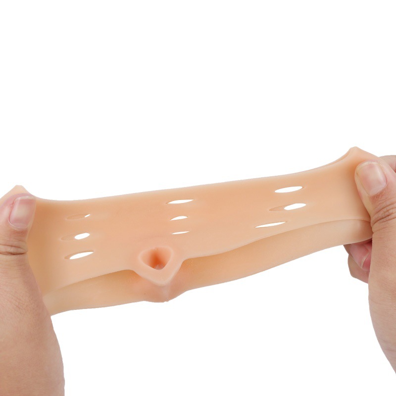 Toe Forefoot Protector Silicone Upper and Lower Nine-Hole Forefoot Pad Toe Separator for Men and Women Thumb Valgus Toe Separator