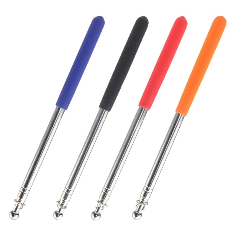 Fluke Guide Retractable Teaching Pointer Flagpole 1.36m Stainless Steel Universal Flag Multi-Function