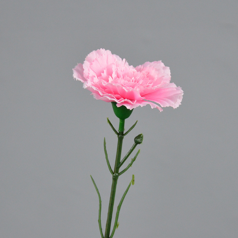 Carnation Single Branch Simulation Flower Mother's Day Flower Basket Flower Arrangement Shopping Mall Holiday Atmosphere Modeling Layout
