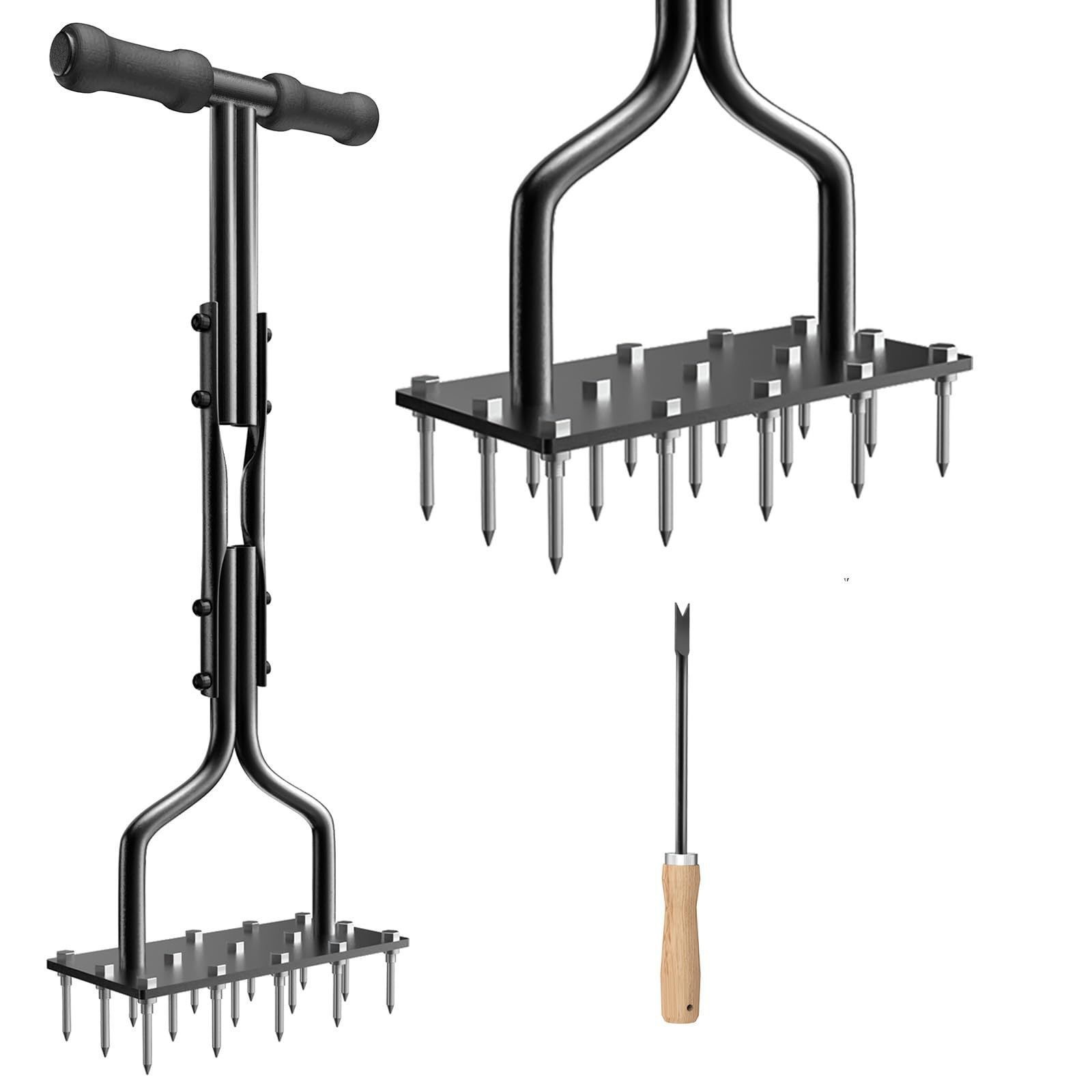 Amazon New Ripper Lawn Aerator Spike Manual Tool
