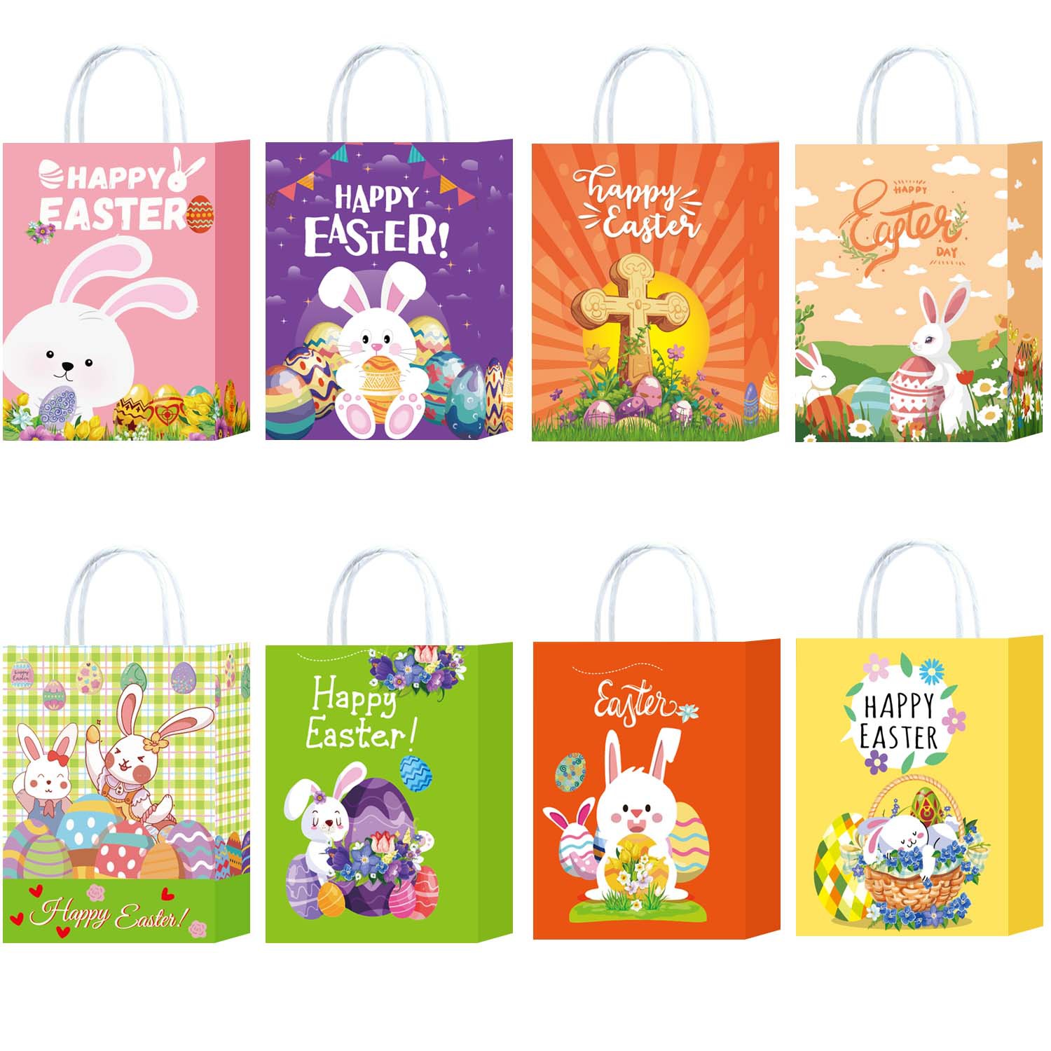 Easter High-End Gift Bag White Cow Packaging Bag Amazon Handbag Birthday Party Cartoon Cute Shopping