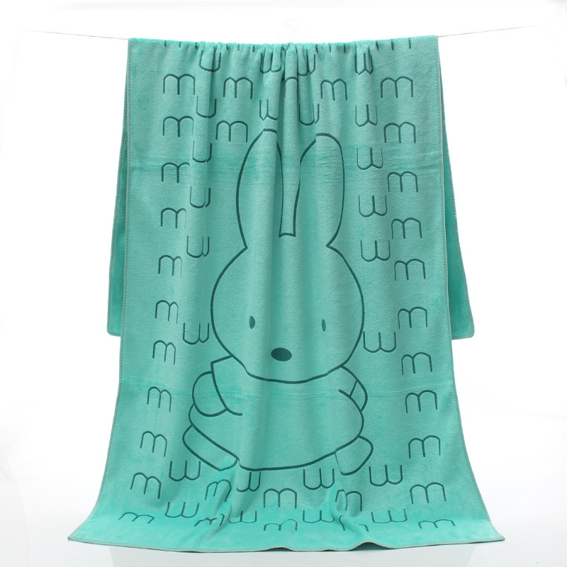 Picture of Microfiber thickened beach towel absorbent quick-drying adult large bath towel printed cartoon children's swimming bath towel wholesale