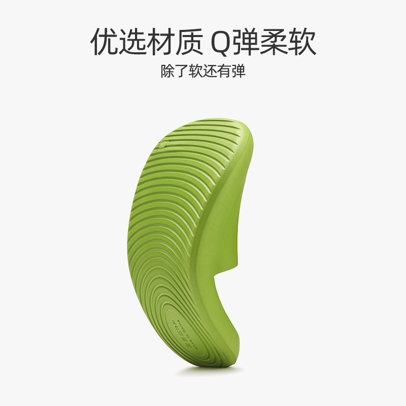 Picture of Slippers home summer non-slip bathroom bath wear-resistant solid color shit feeling Fashion couple EVA slippers wholesale