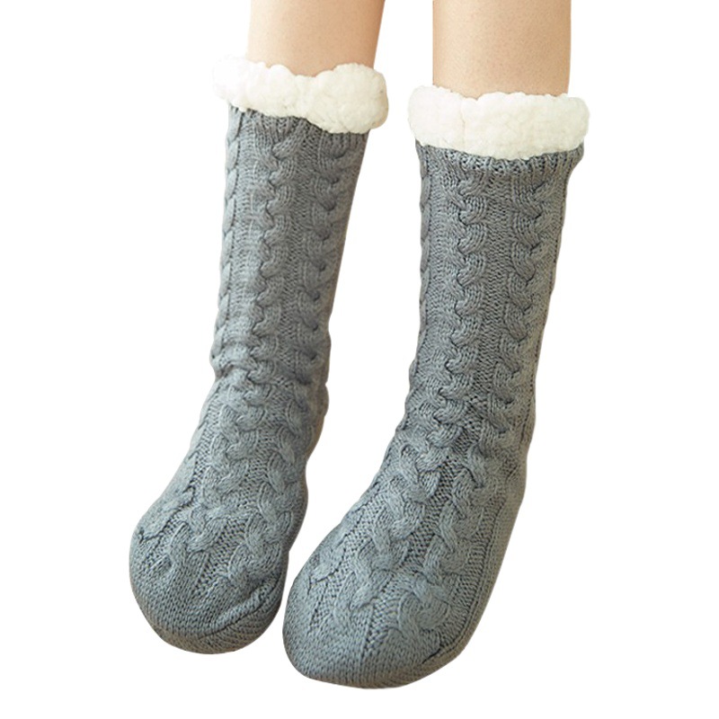 Floor Socks for Adults, Confinement Socks, Leg Covers, Sleeping Christmas Snow Socks, Coral Velvet Slippers, Carpet Socks Wholesale