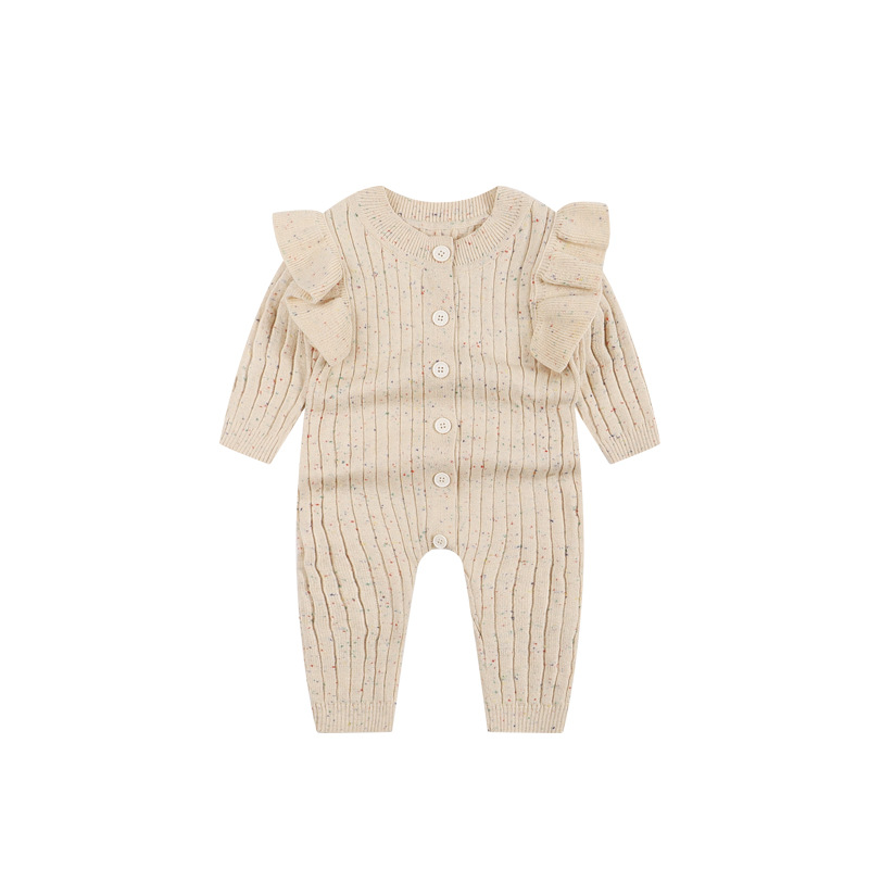 Picture of Foreign trade baby Autumn jumpsuit knitted sweater spring and autumn cotton romper outer wear autumn newborn clothes