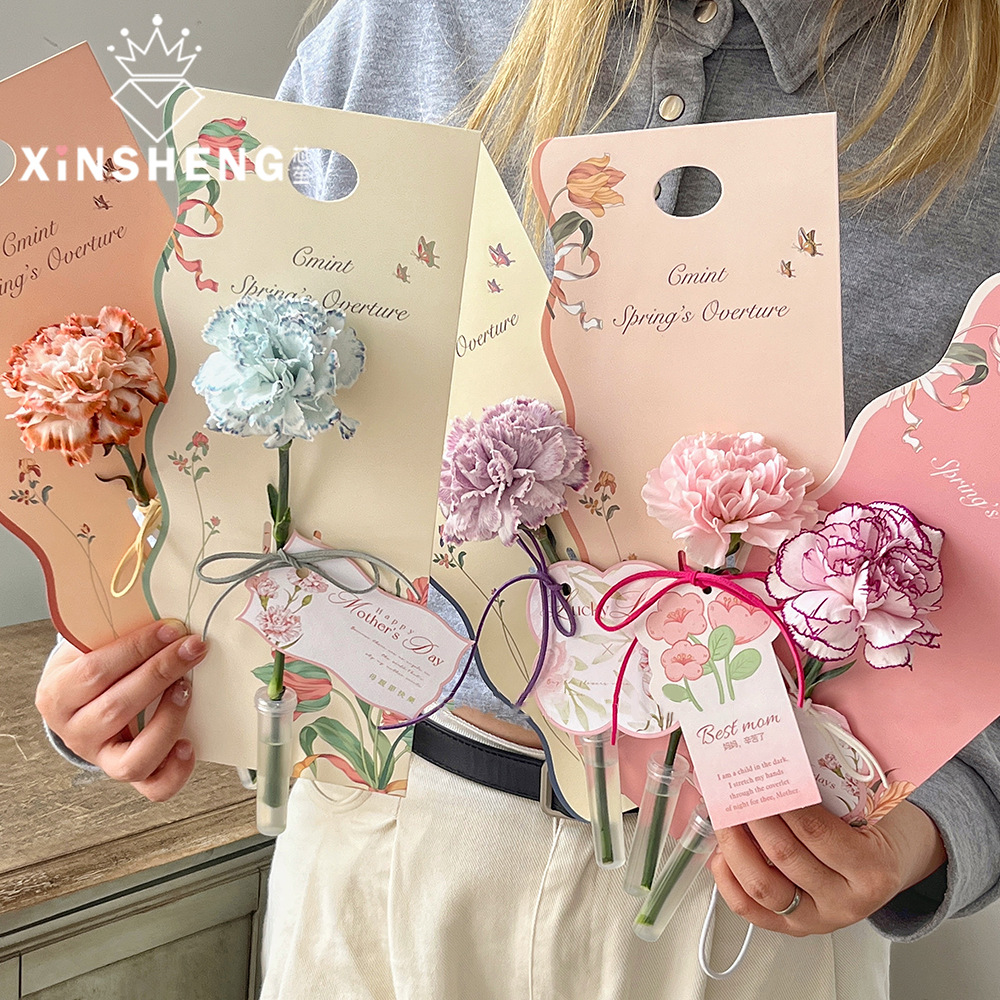 New Love in Flowers Single Card Flower Ornaments Flower Decoration Material Hand Gift diy