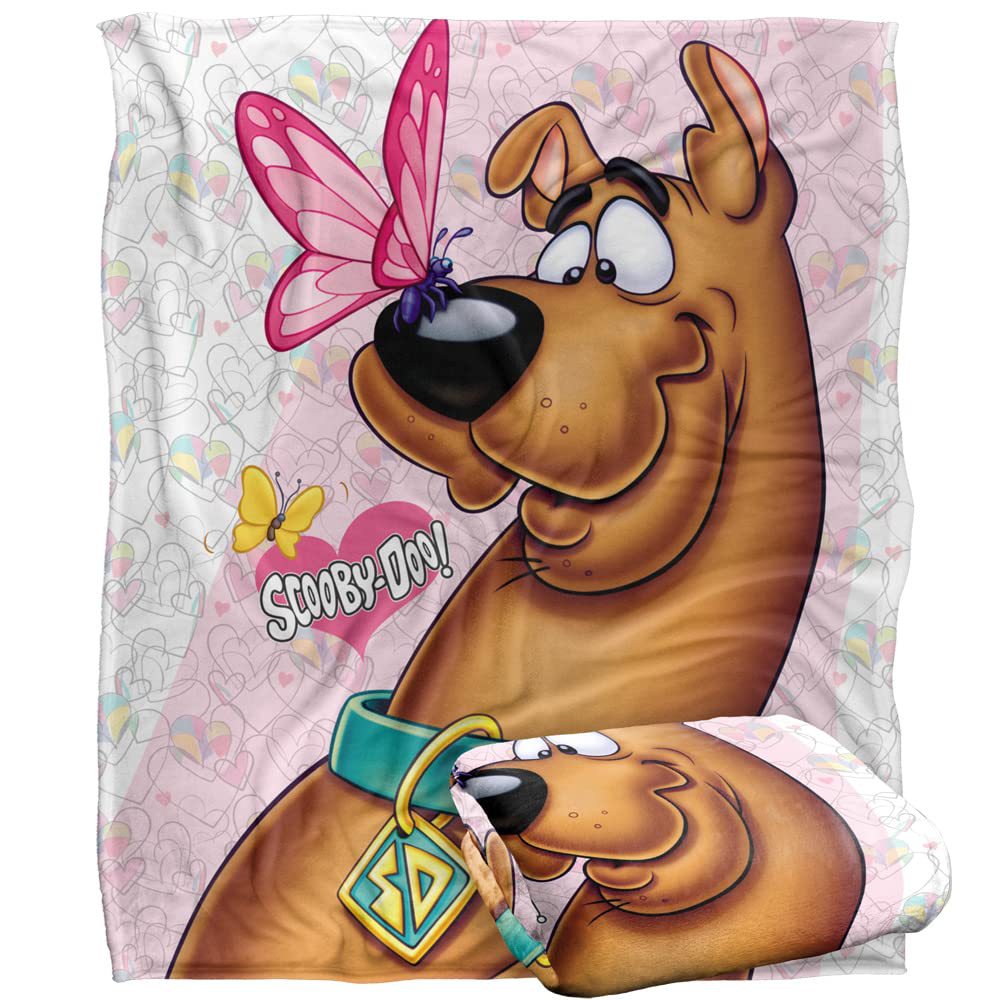 Scooby Doo Dolby Butterfly Blanket Soft and Comfortable Flannel Warm Home Essential Printed Blanket for Men and Women Gift