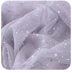 Picture of Can be used for cutting star and moon yarn sequins cloth net red yarn soft veil mesh gauze hand gift decorative gauze star yarn
