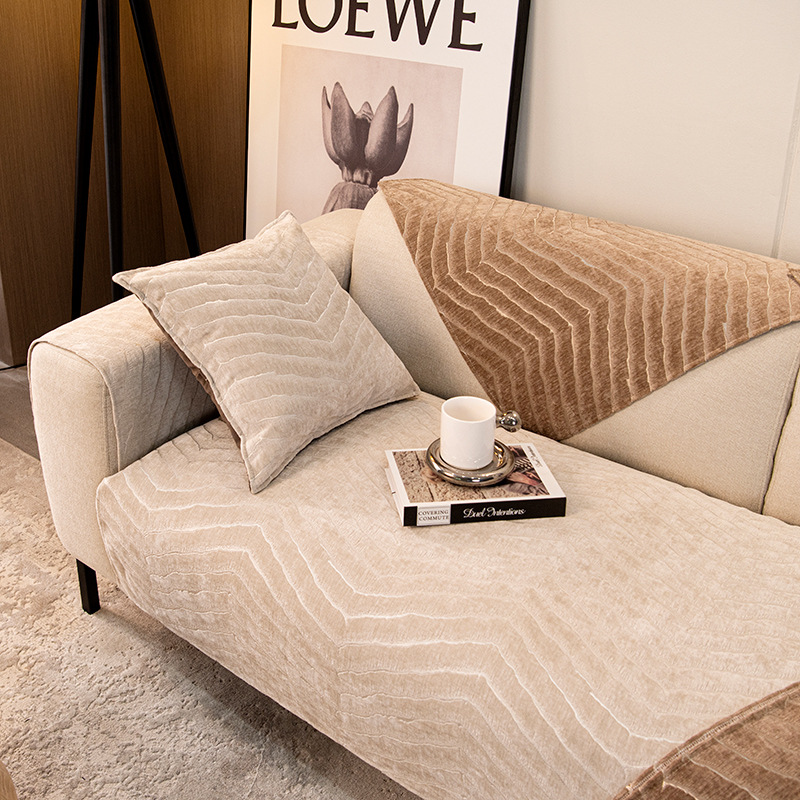 Picture of Chenille Sofa Cushion, Universal for All Seasons, Non-Slip Seat Cushion, Thickened Seat Pad, Sofa Cover, Export Cross-Border Home Decor