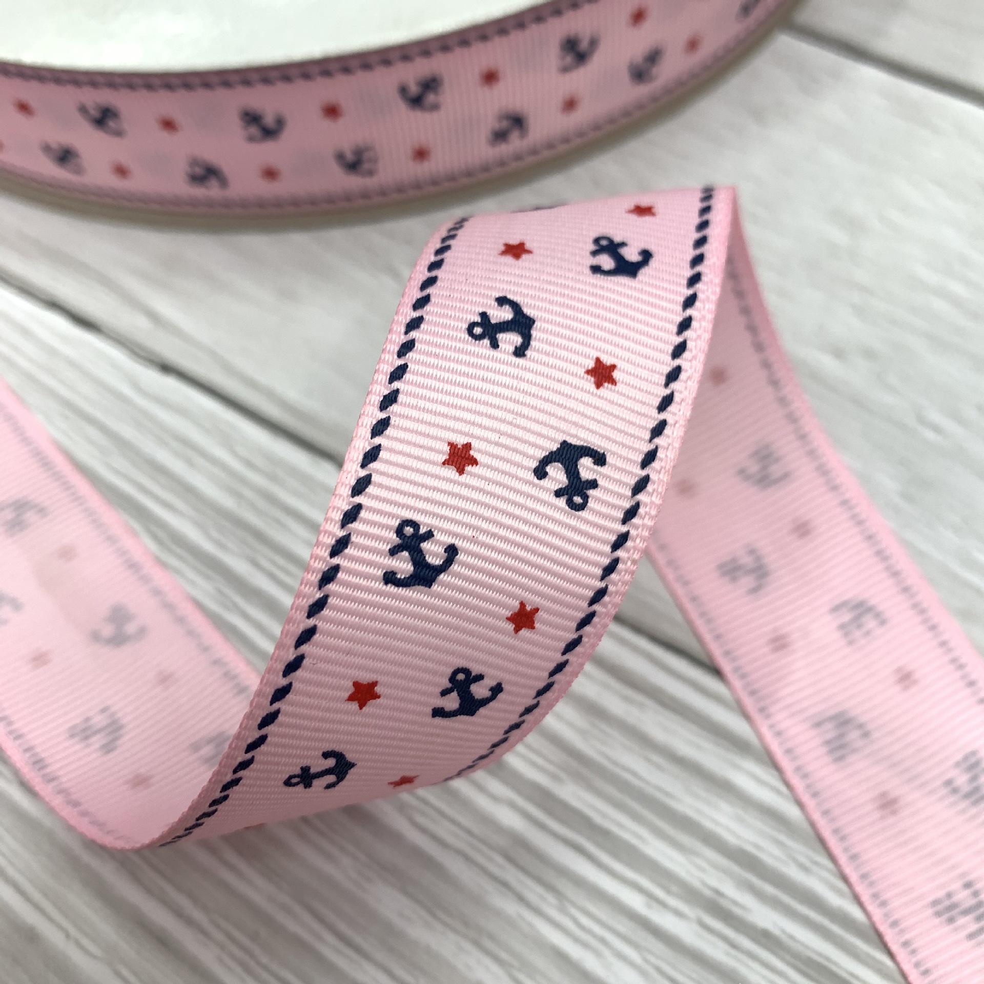 Picture of Ribbon manufacturers bow ribbon British wind Navy wind sea anchor rib printing belt wholesale