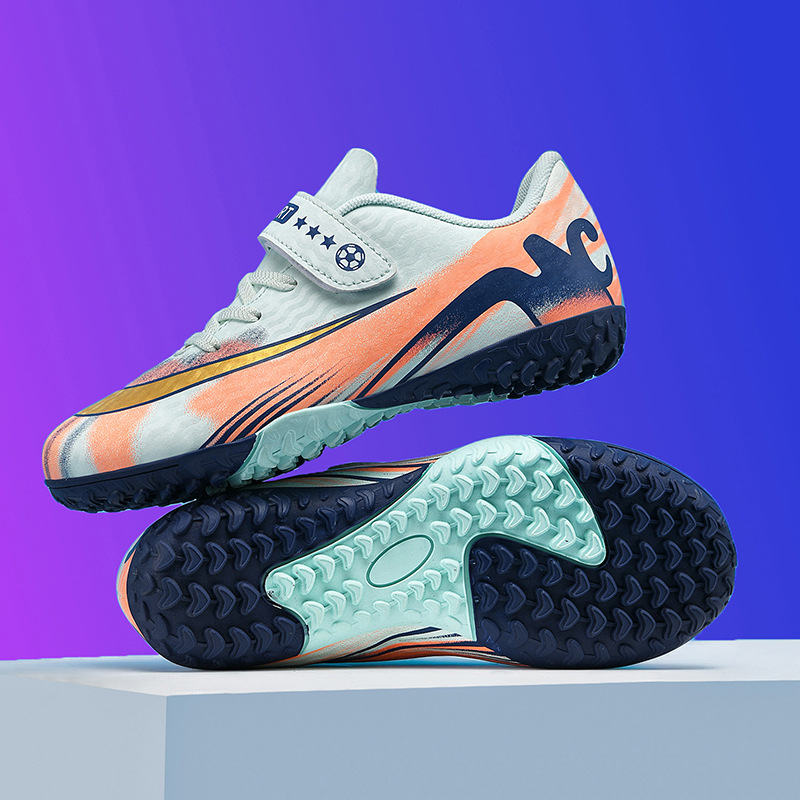 Children's Boys and Girls Football Shoes 2025 New Style Youth Primary School Students Broken Nail World Cup Game Training Sports Shoes