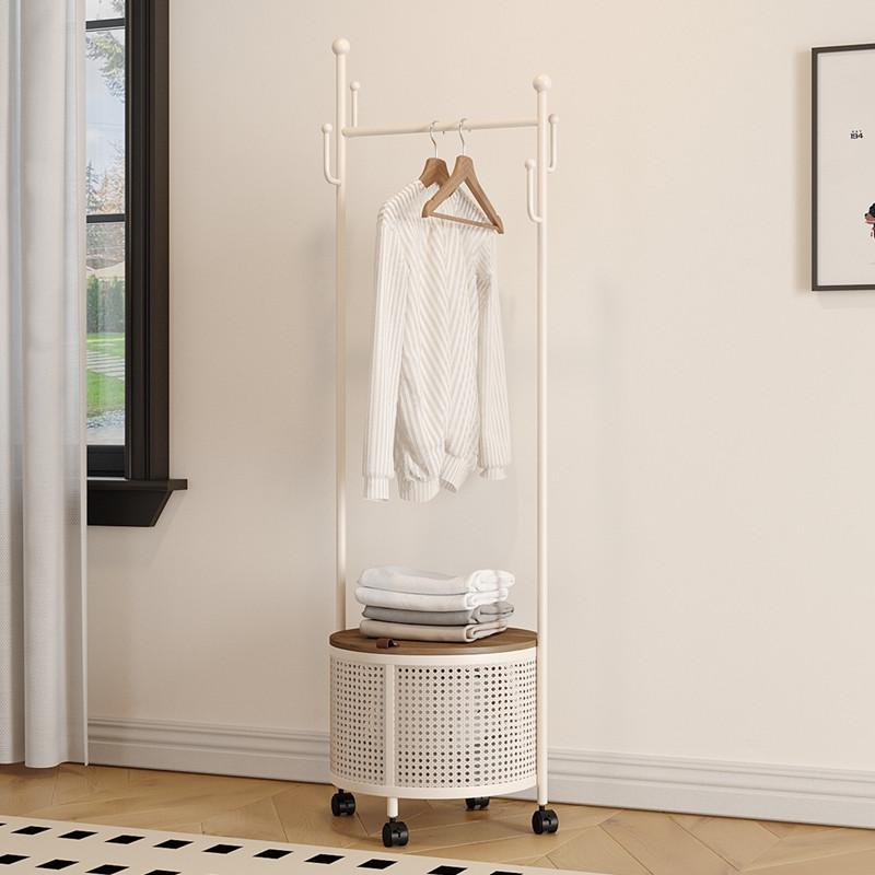 Clothes Rack Floor-Standing Bedroom Removable Small Clothes Hanger Bedside Home Room Clothes Hanger Does Not Occupy Space Coat Rack