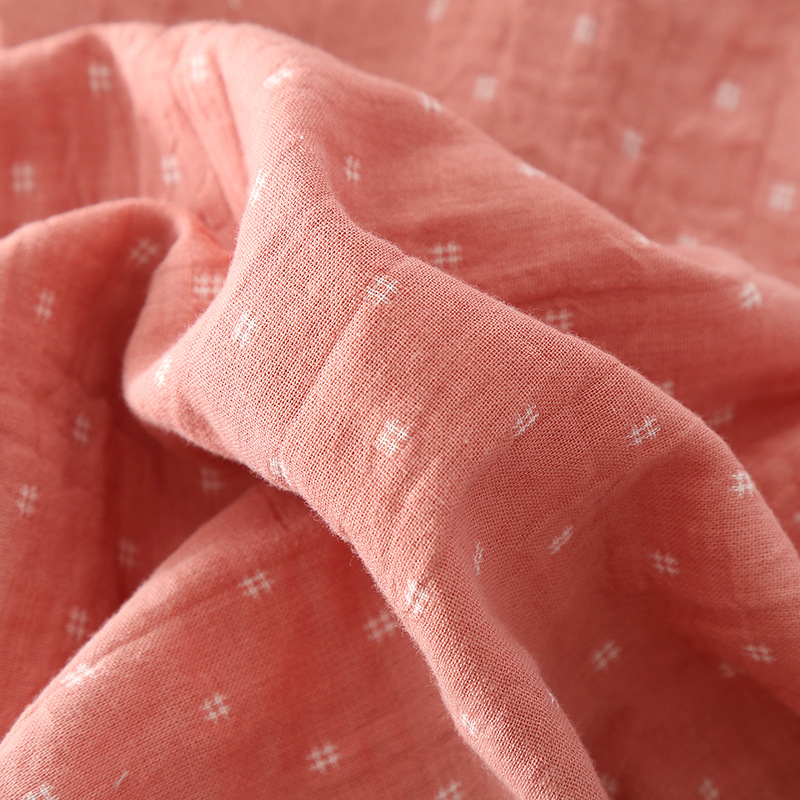 Picture of Women's Simple Double-layer Gauze Pure Cotton Sleepwear for Couple Spring and Autumn Summer Thin Men's Home Suit