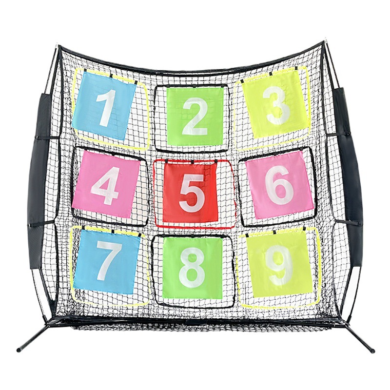Source Factory 233.1cm Golf Jiugongge Frisbee Net Portable Foldable Multi-Function Training Net Pitcher Practice