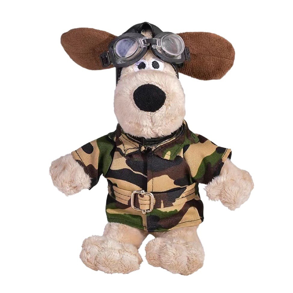 Handdog Cross-dressing Keychain Pendant Cute Plush Dress-up Puppy Bag Pendant Pilot Chef Doll