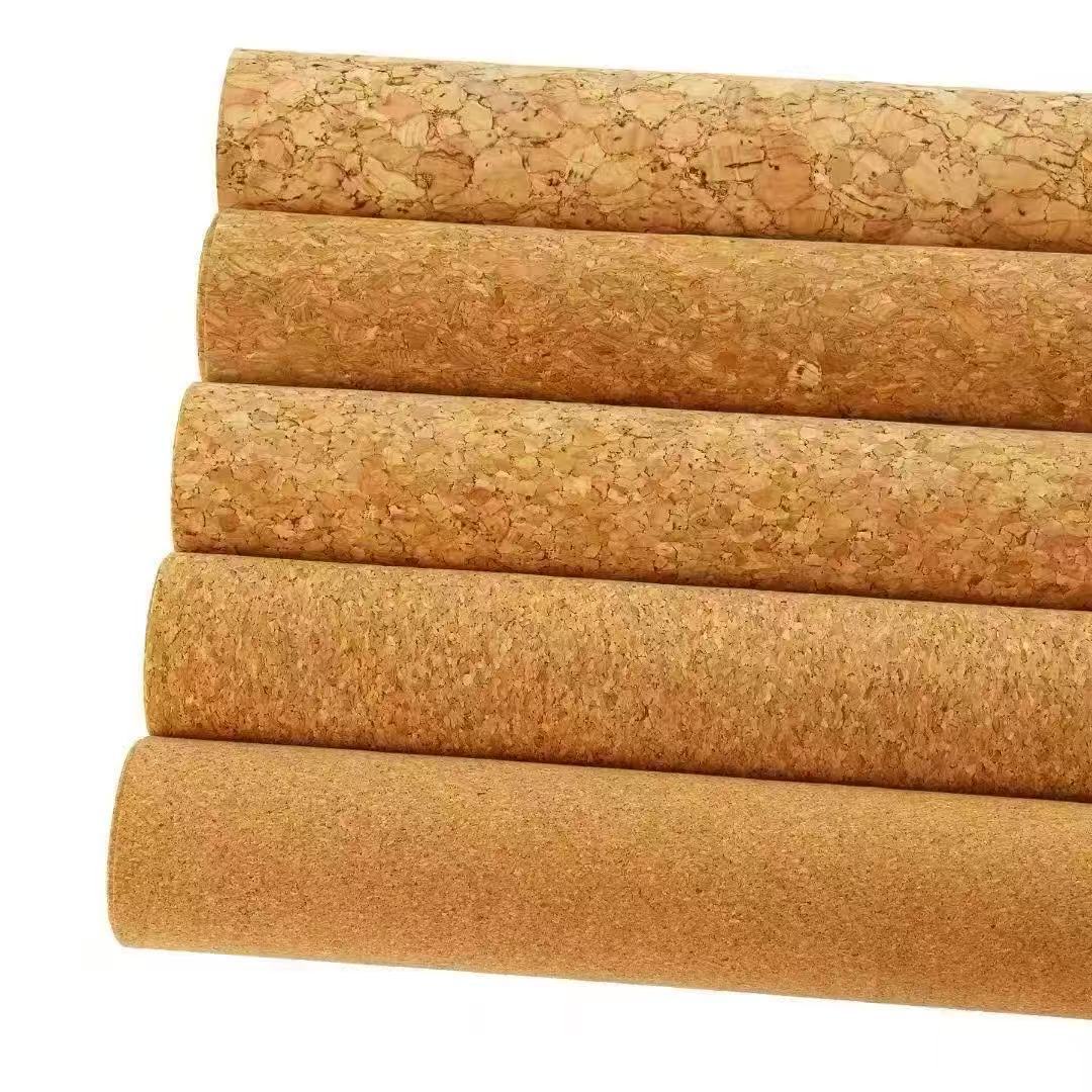Manufacturer's New Product Cork Cloth Cork Leather Sawdust Material Cork Leather Women's Bag Pu Leather Printed Cork Cloth