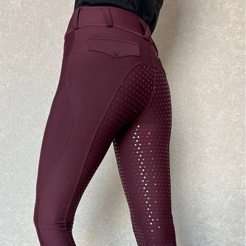 Picture of Full-seat silicone equestrian pants anti-Pilling outdoor riding tights women's tights equestrian clothing