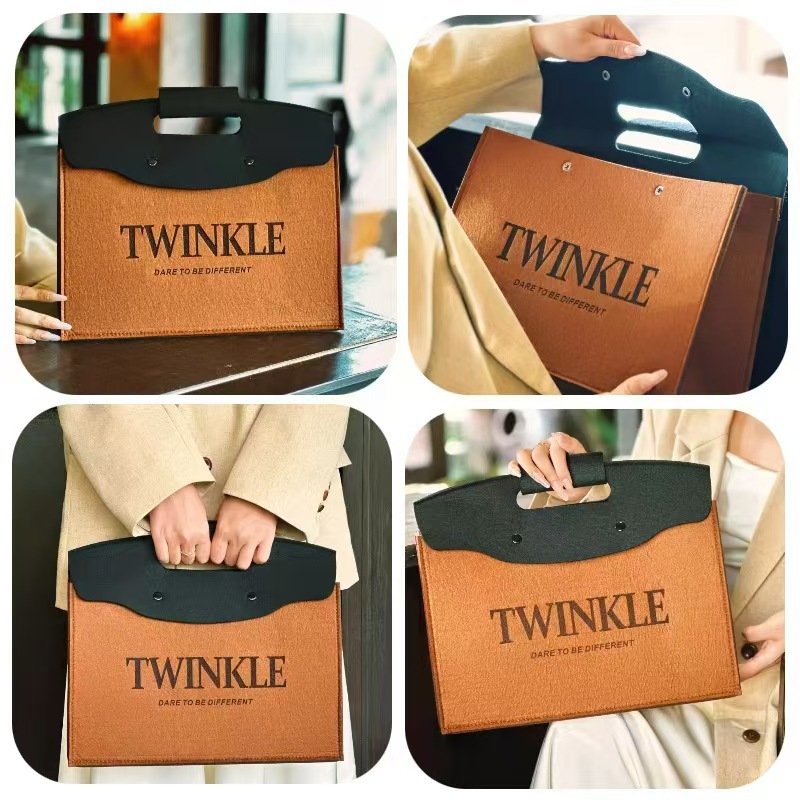 Picture of Felt Gift Bag Customized Corporate Annual Meeting Employee Welfare Gift Bag Xiaohongshu Same Style Cultural and Creative Gift Bag