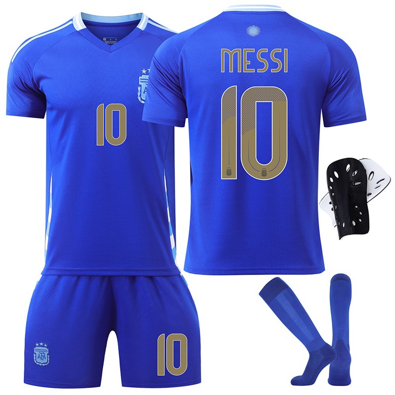 2024 Argentina away football uniform No. 10 Messi 11 Di Maria America Cup jersey children's suit cross-border
