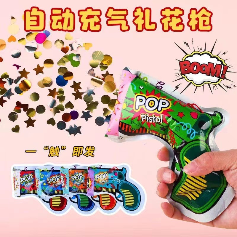Picture of Inflatable fireworks gun birthday graduation ceremony festival atmosphere props party fireworks tube small fireworks hand-held fireworks gun
