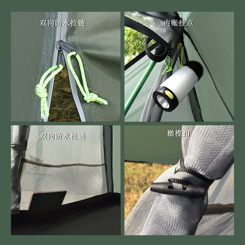 Picture of Wholesale Ultra-Light Single Tent Outdoor Silicone-Coated Nylon Tear-Resistant Triangle Camping Mountaineering Waterproof Pyramid Lightweight