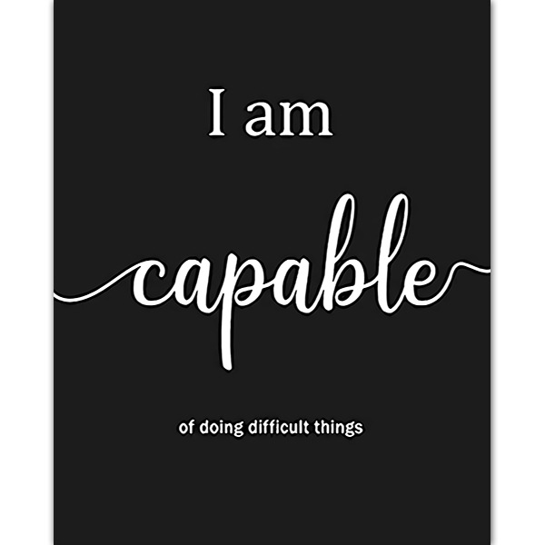 Picture of Amazon Black and White English Inspirational Poster Waterproof and Tear-Resistant Bedroom Hanging Painting Et Coated Office Decorative Painting