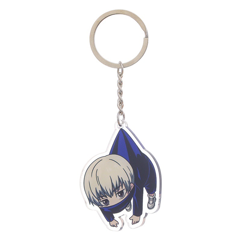 Manshu battle keychain anime peripheral cartoon cute acrylic pendant backpack schoolbag ornaments gift wholesale